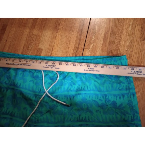 Kirkland green floral swim trunks shorts lined men's 2xl - Picture 5 of 10